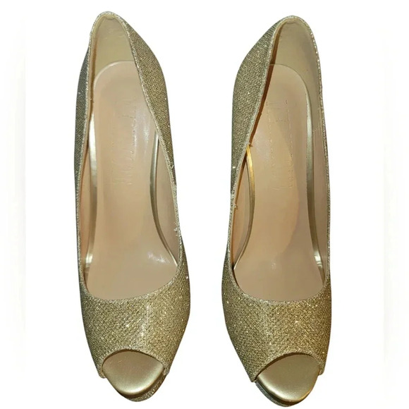 Merumote Gold Platform Stilettos EUC Size 6.5 - Picture 7 of 7